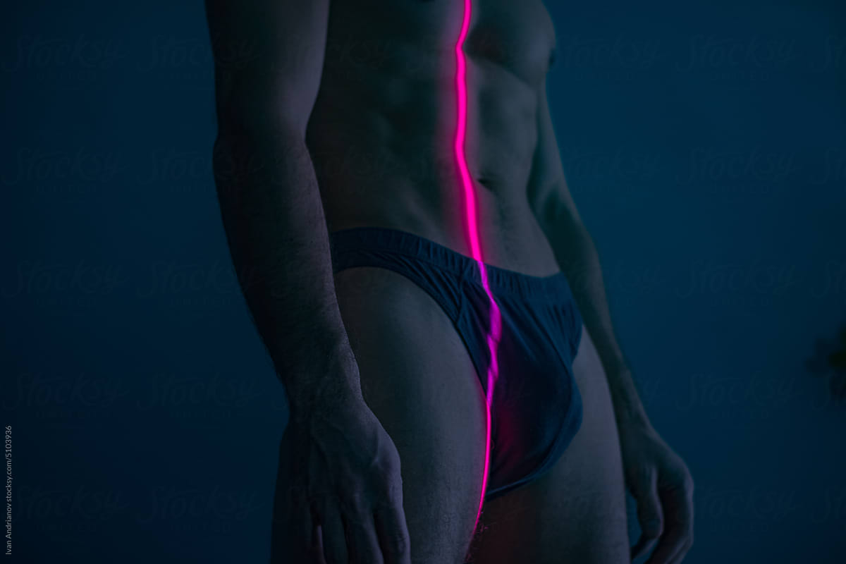 Laser Scanning Masculine Body Portrait