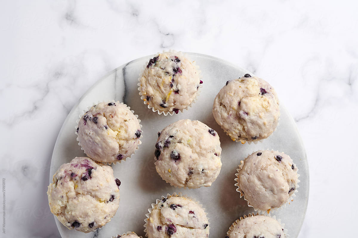 Homemade Blueberry Lemon Muffins