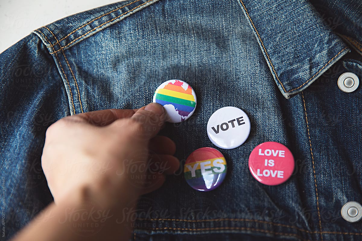 Concept for Marriage equality plebiscite vote in Australia