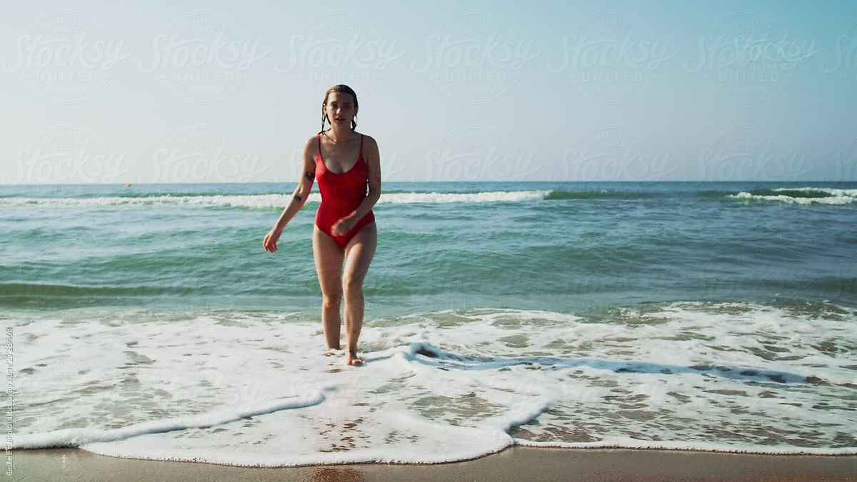 Sexy Girl Walking Out Of Sea Waves By Stocksy Contributor Guille Faingold Stocksy 