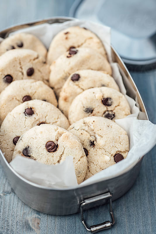 Food: Homemade glutenfree cocont cookies with chocolate chips