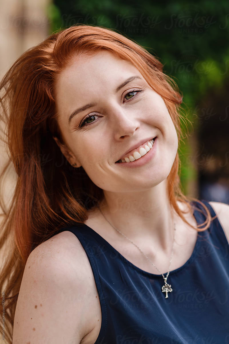 Redhead Woman Smiling By Stocksy Contributor Gillian Vann Stocksy 2666