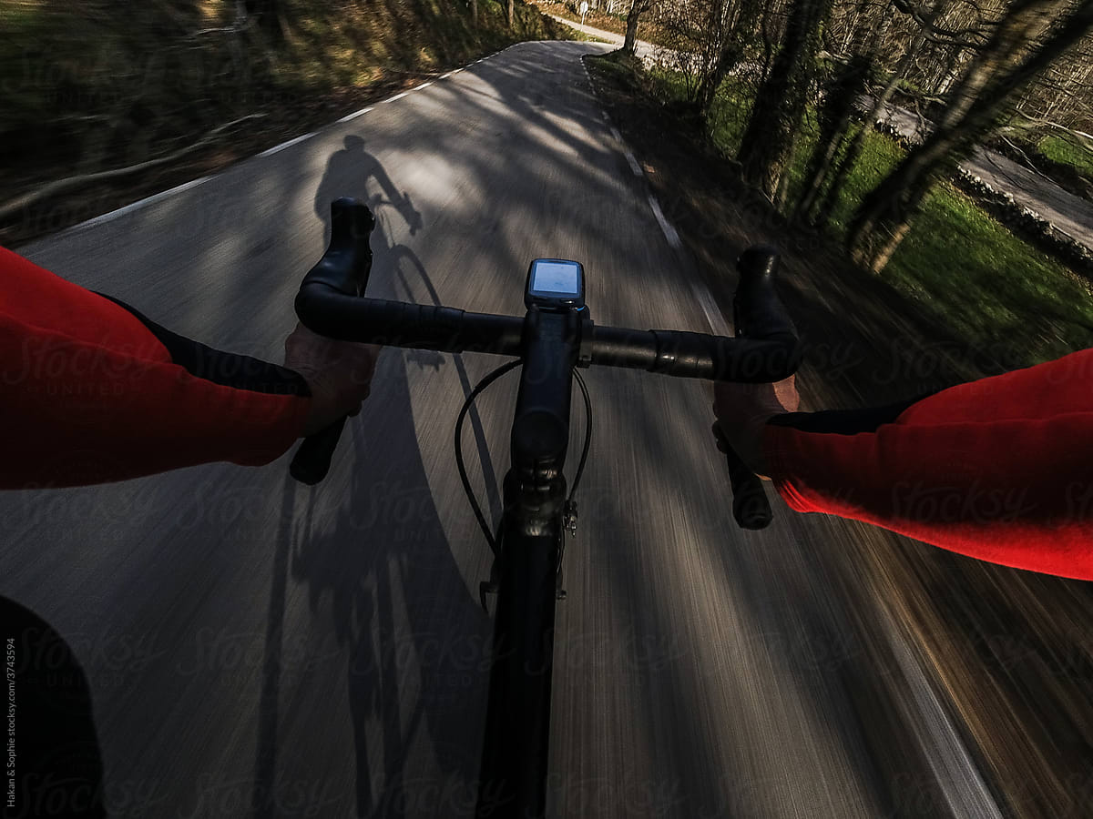 point of view of riding a bike