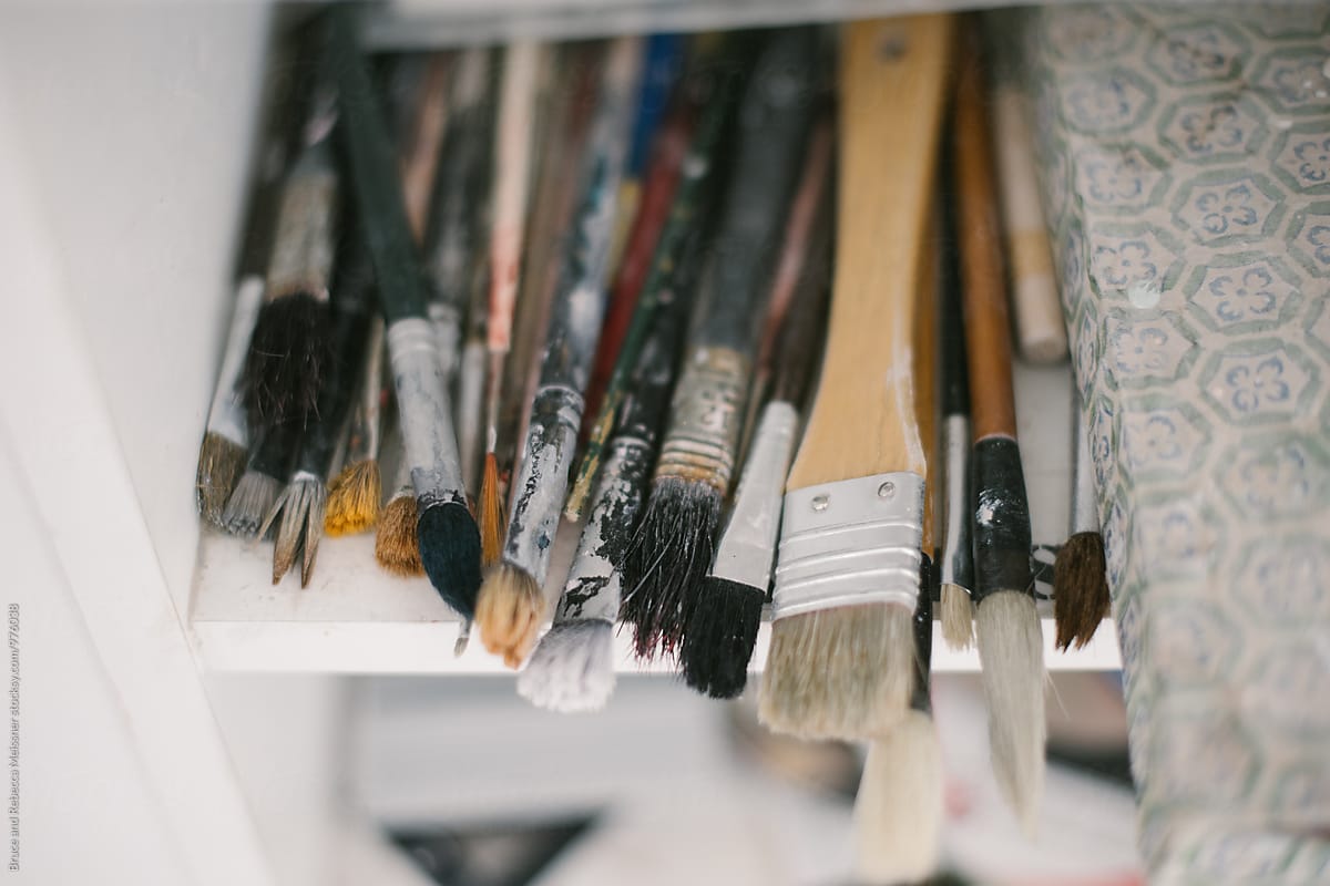 Paint Brushes By Stocksy Contributor Bruce And Rebecca Meissner