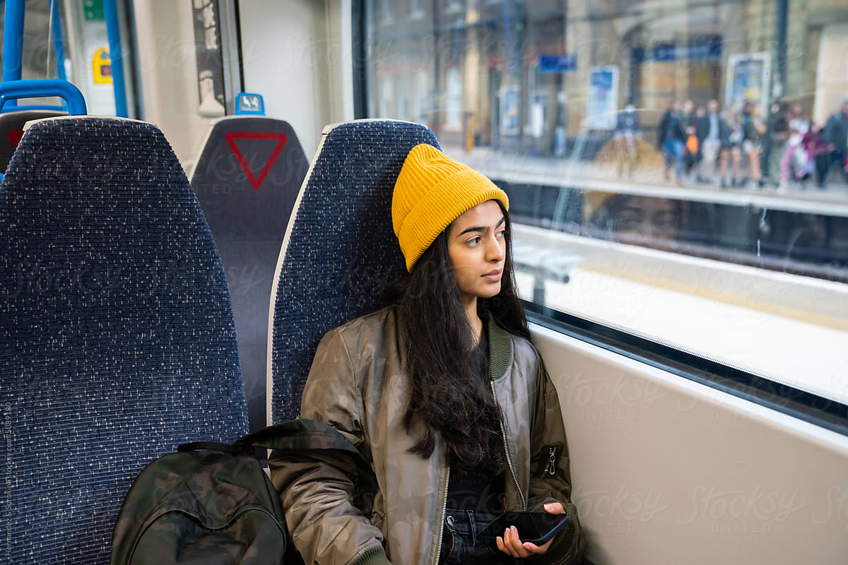 Woman In Public Transport