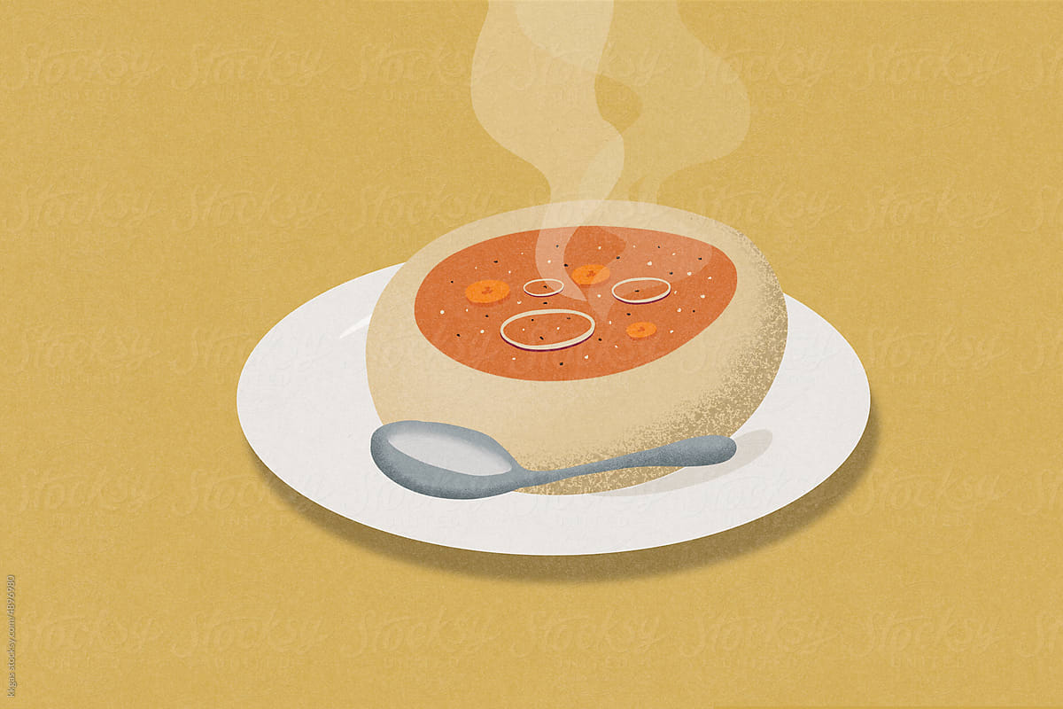 Carrot soup Illustration