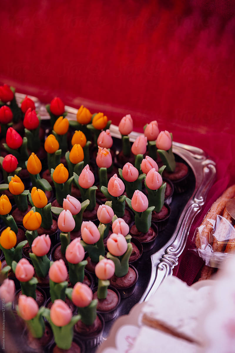 Marzipan tulips