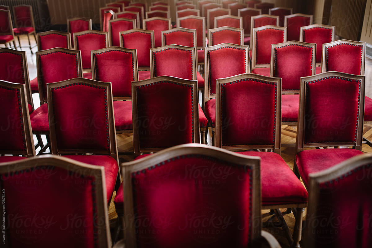 Red chairs indoors