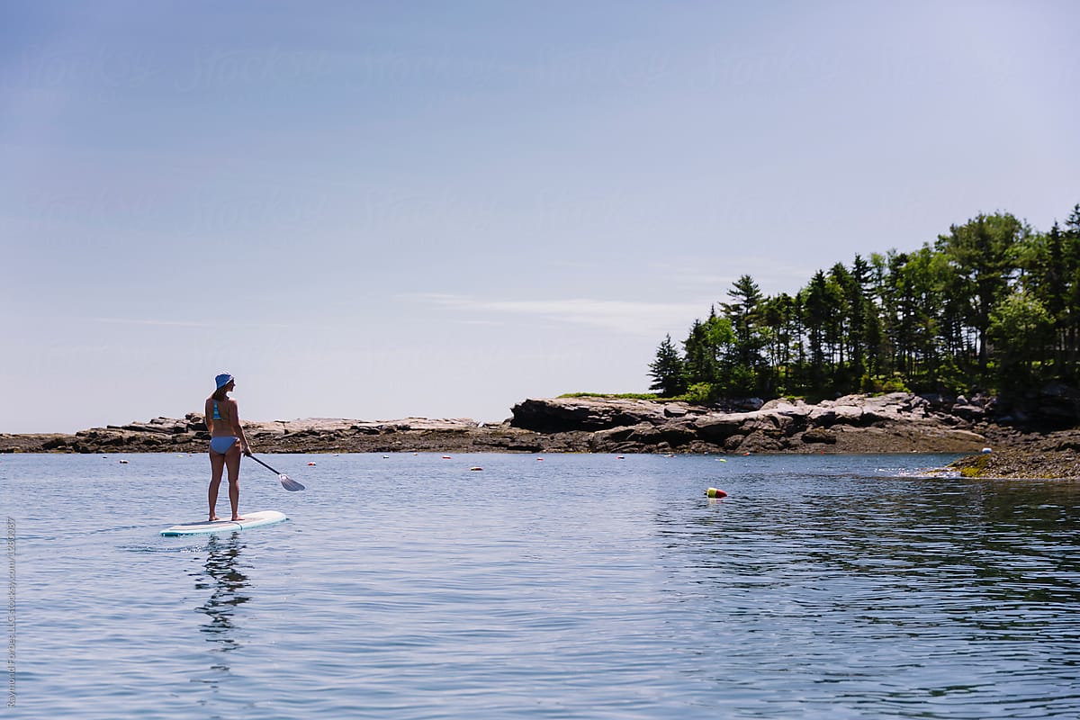 Stand Up Paddle on Coast of Maine