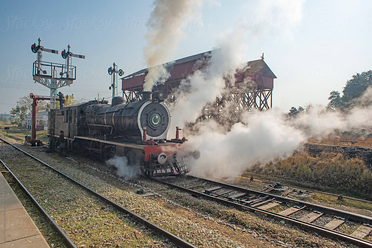 Steam Locomotive stabled near locoshed !