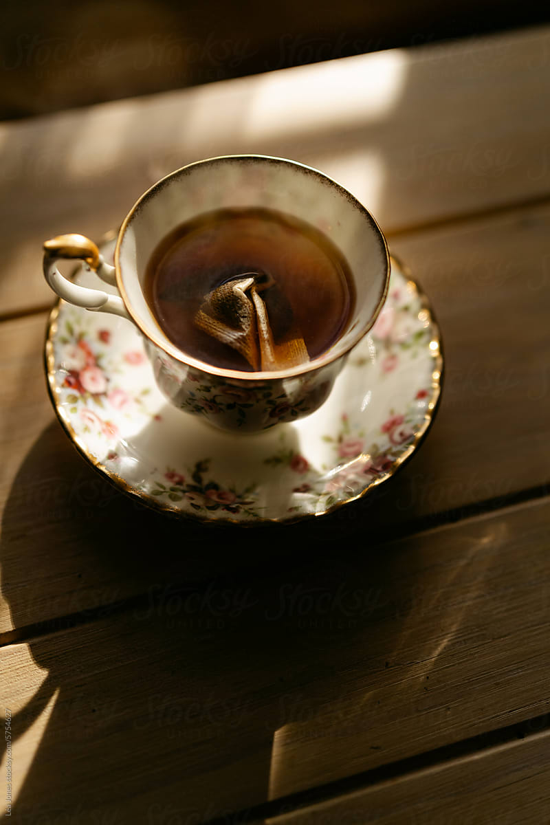 porcelain delicate tea cup