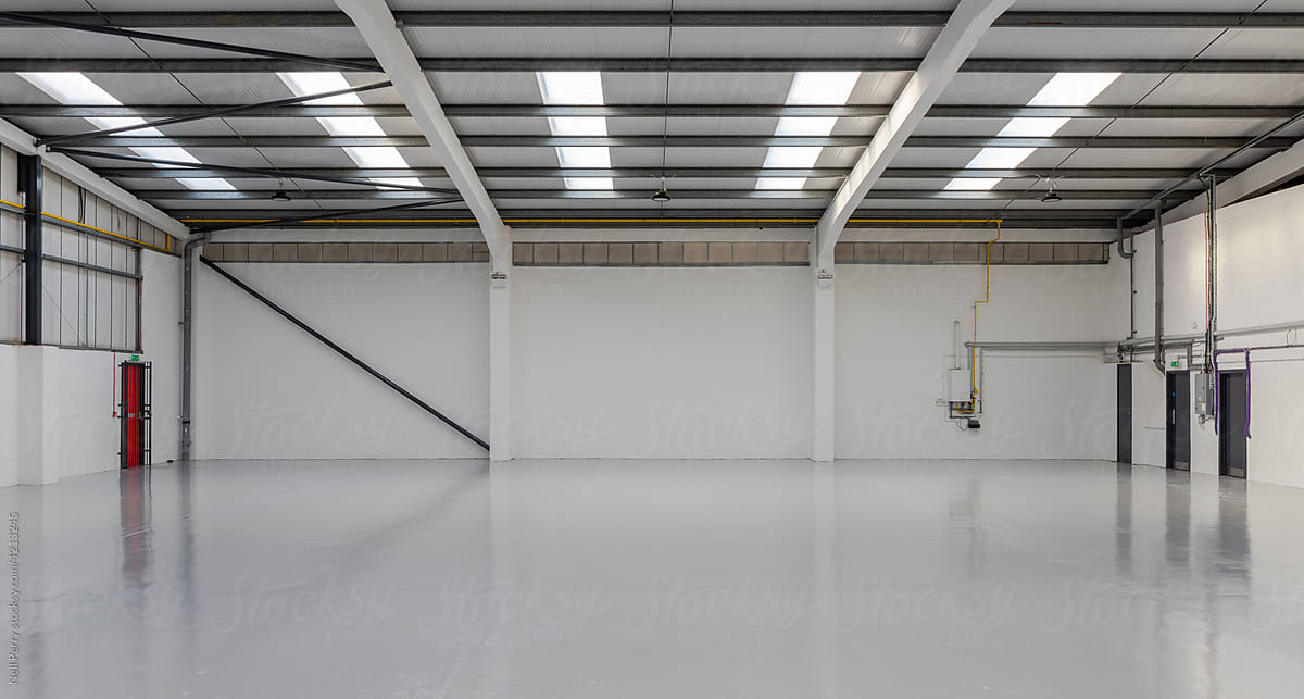 Large empty warehouse space