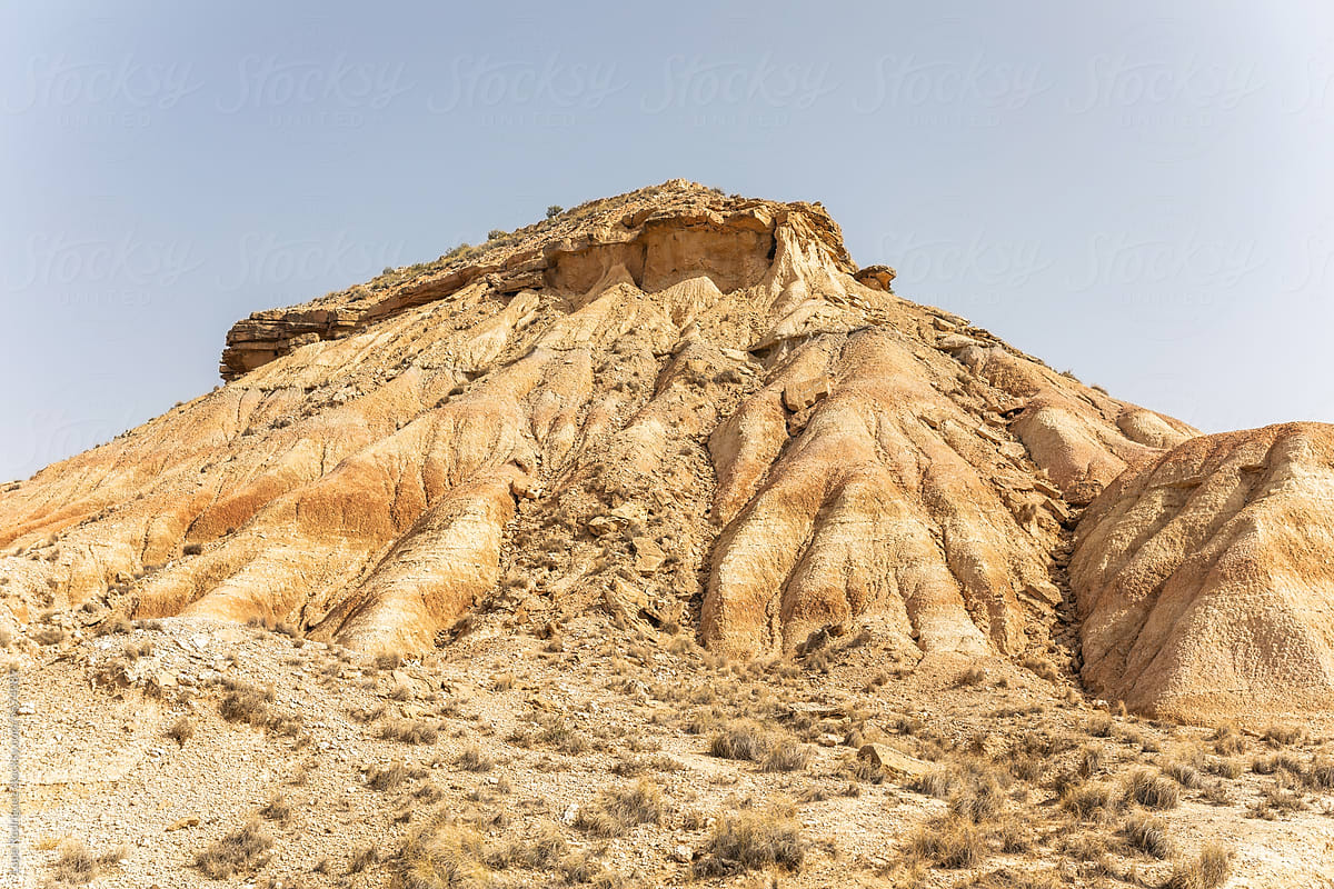 desert landscape of las bardenas reales