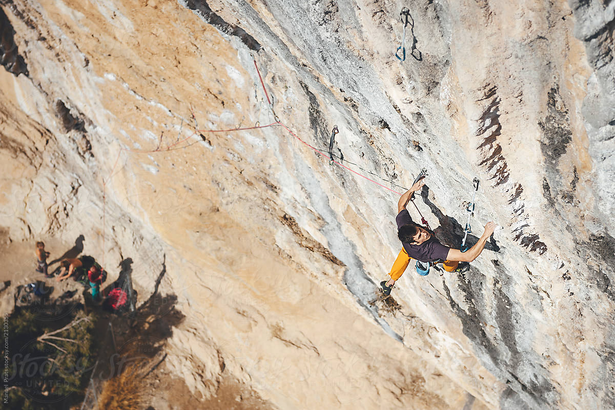 Millennial Climber Rock Climbing By Stocksy Contributor Manu Prats Stocksy