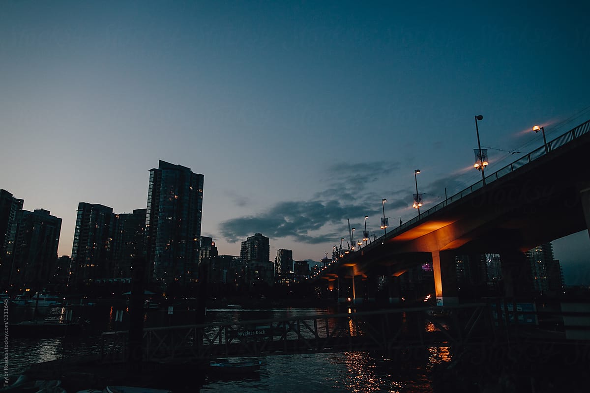 Vancouver Bridge by evening