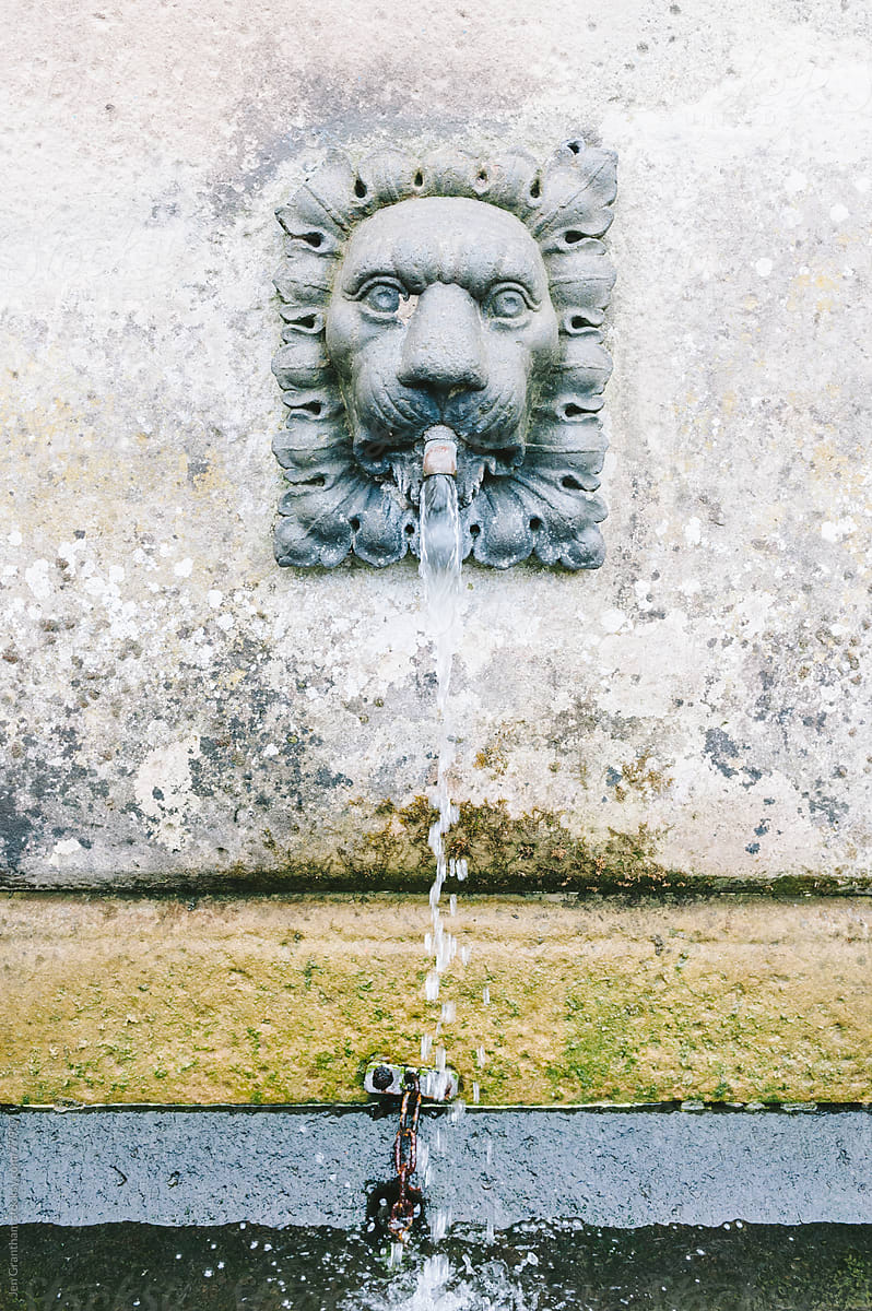 Lion Fountain in Wales