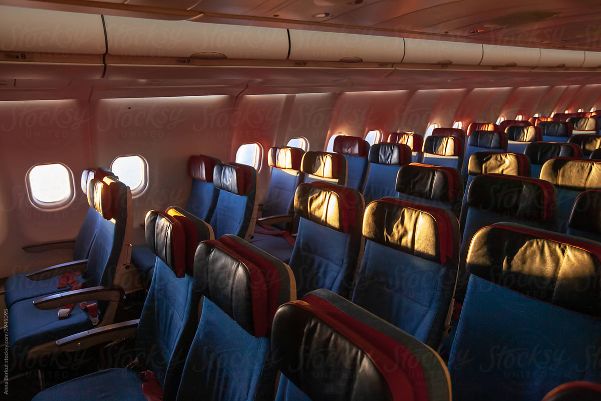 empty airplane interior
