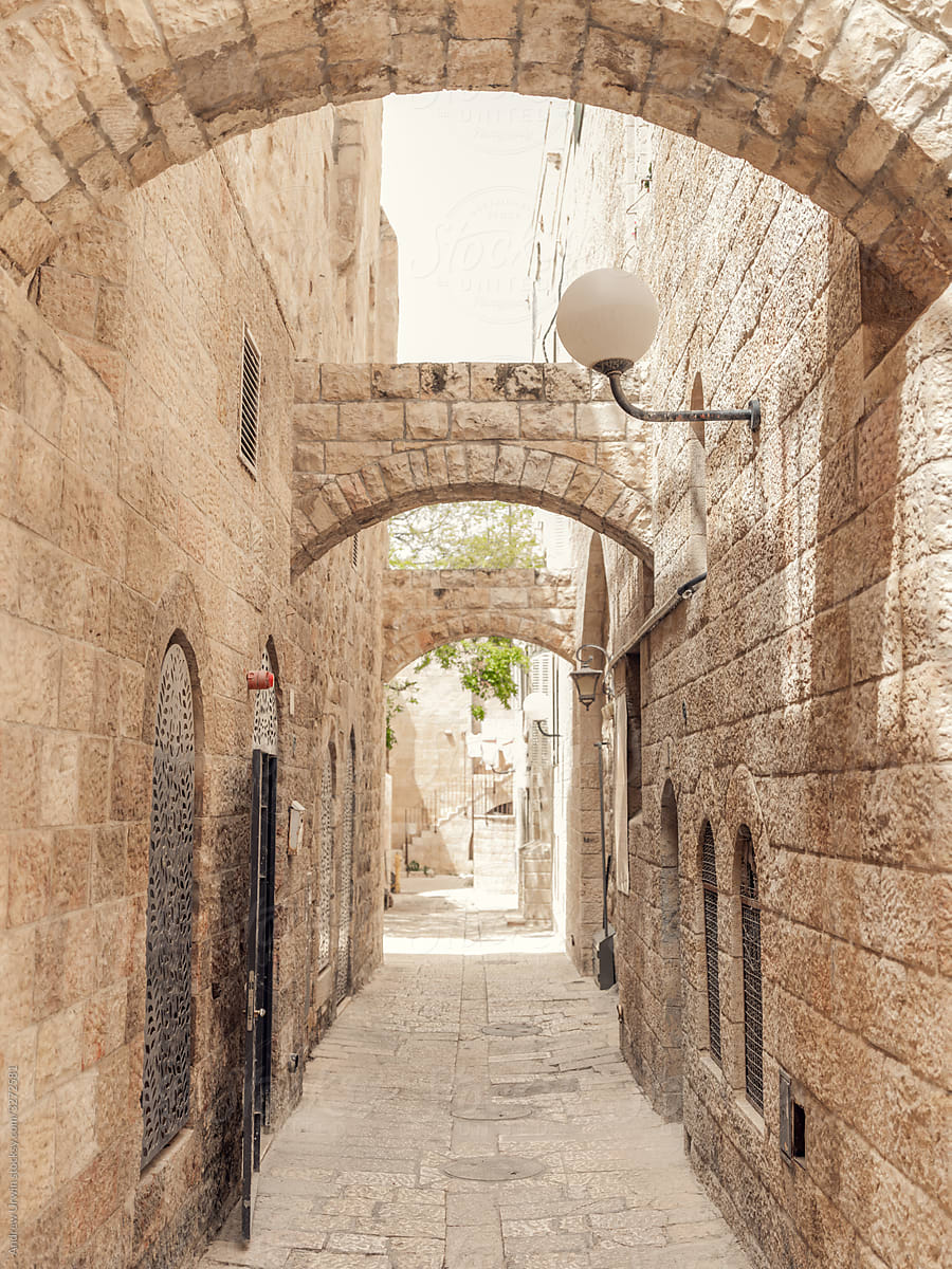 A back street in the old part of Jerusalem