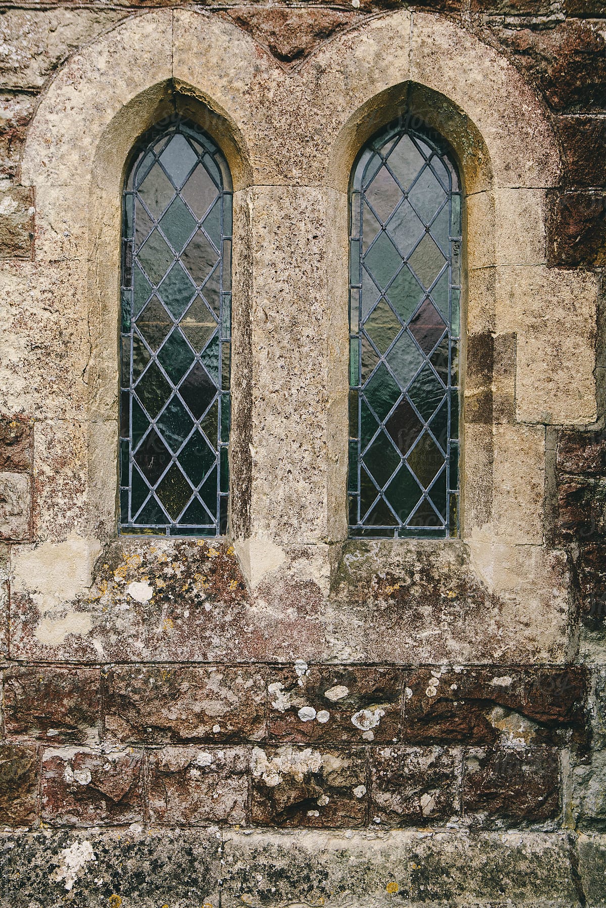 Windows of a one thousand year old british church