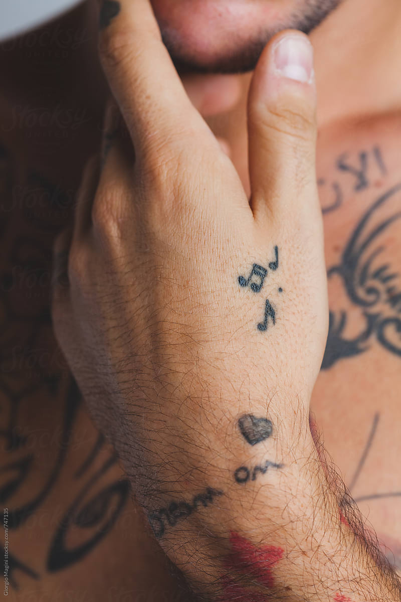 Angry music note tattoo by Daniel Chashoudian: TattooNOW