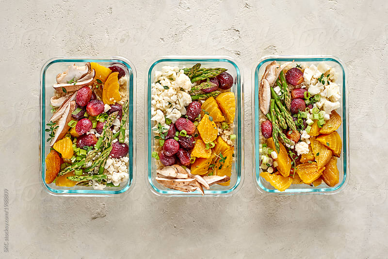 Weekend Meal Planning and Prep in Containers