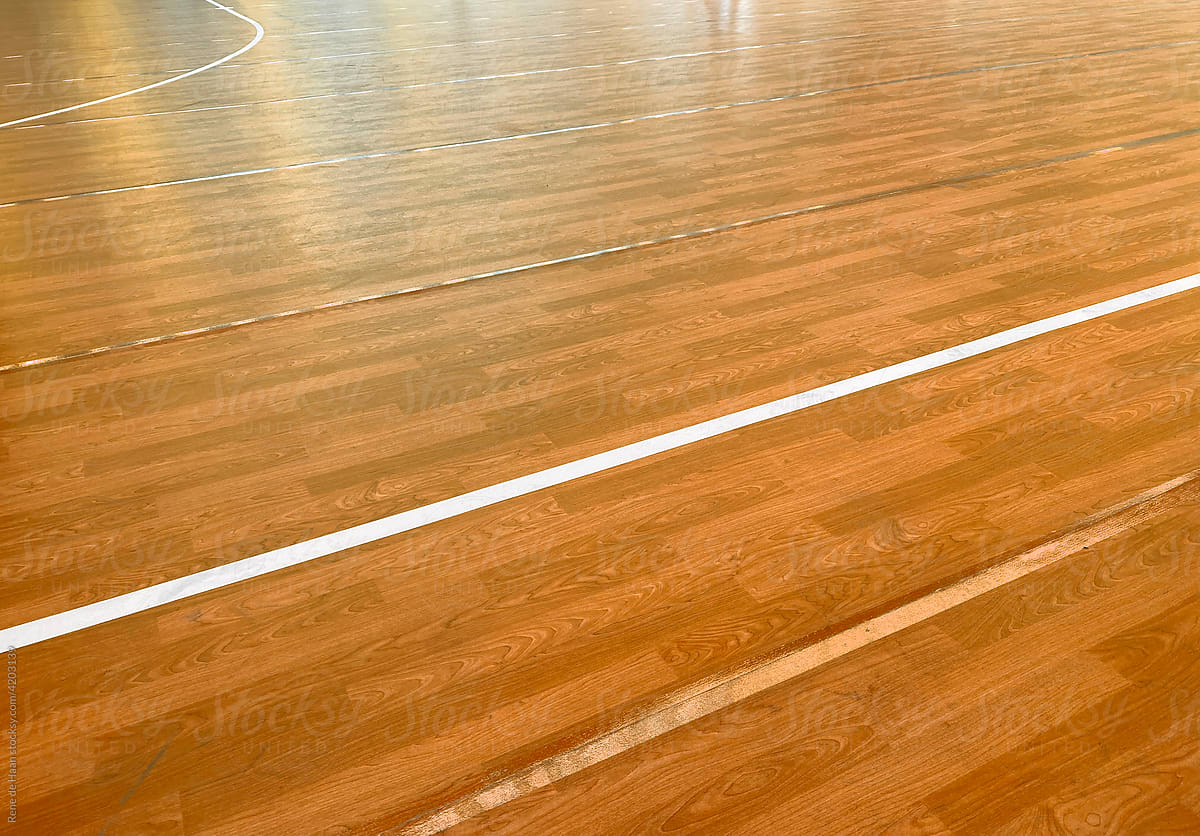 wooden floor with lines