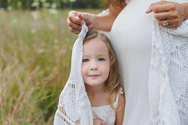 Close Up Portrait Of 8 Year Old Girl by Stocksy Contributor Amanda  Worrall - Stocksy