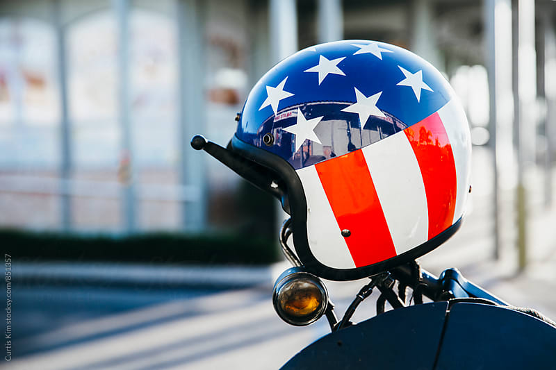 American Flag Easy Rider Helmet" by Stocksy Contributor "Curtis Kim" - Stocksy American Flag Easy Rider Helmet" by Stocksy Contributor "Curtis Kim" - Stocksy