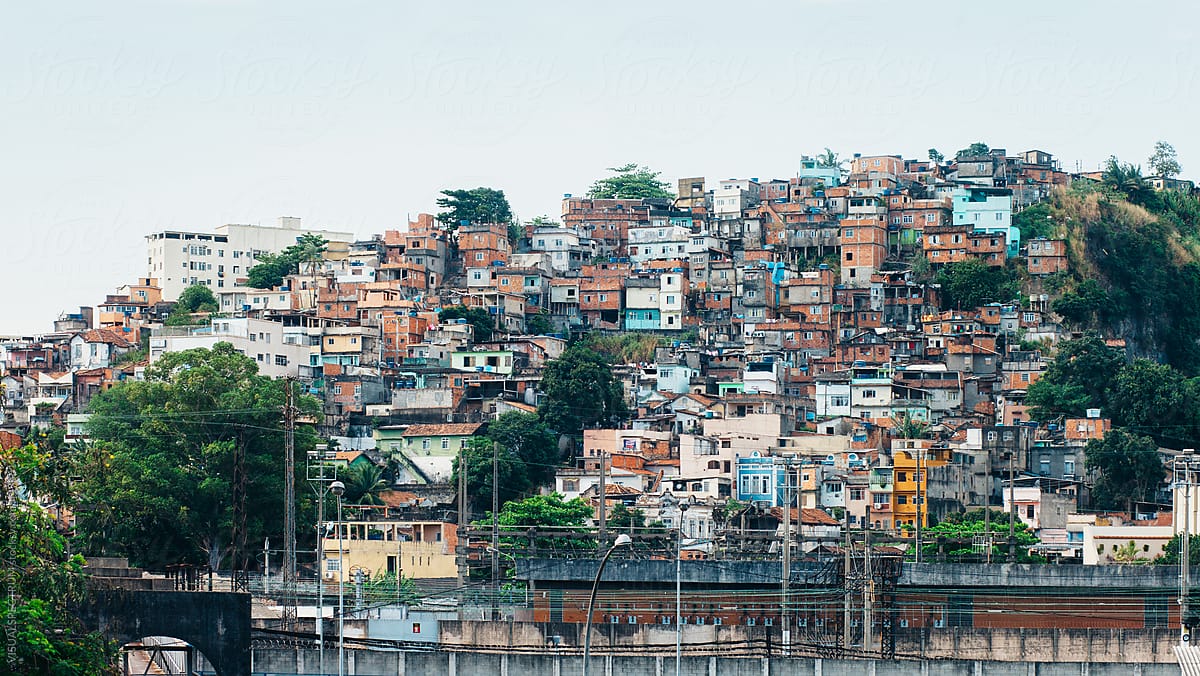 Poor People\'s Homes in Rio de Janeiro Favela