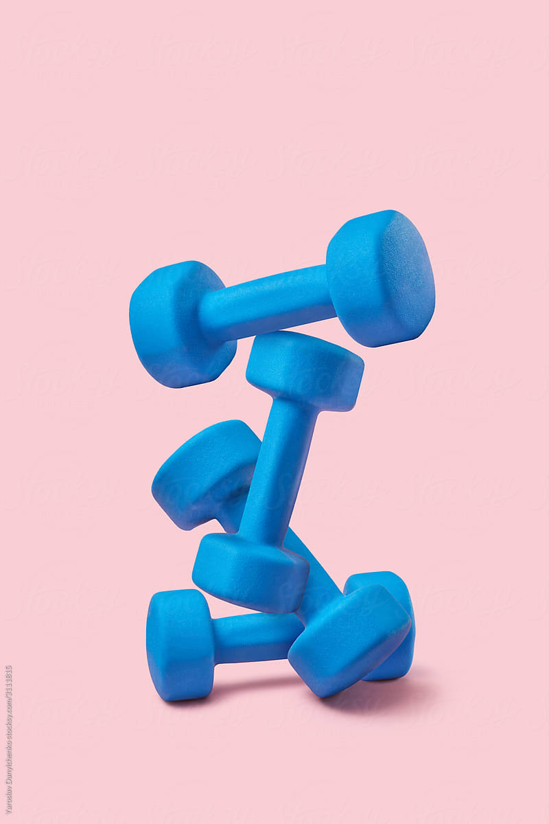 Balancing construction from dumbbells.
