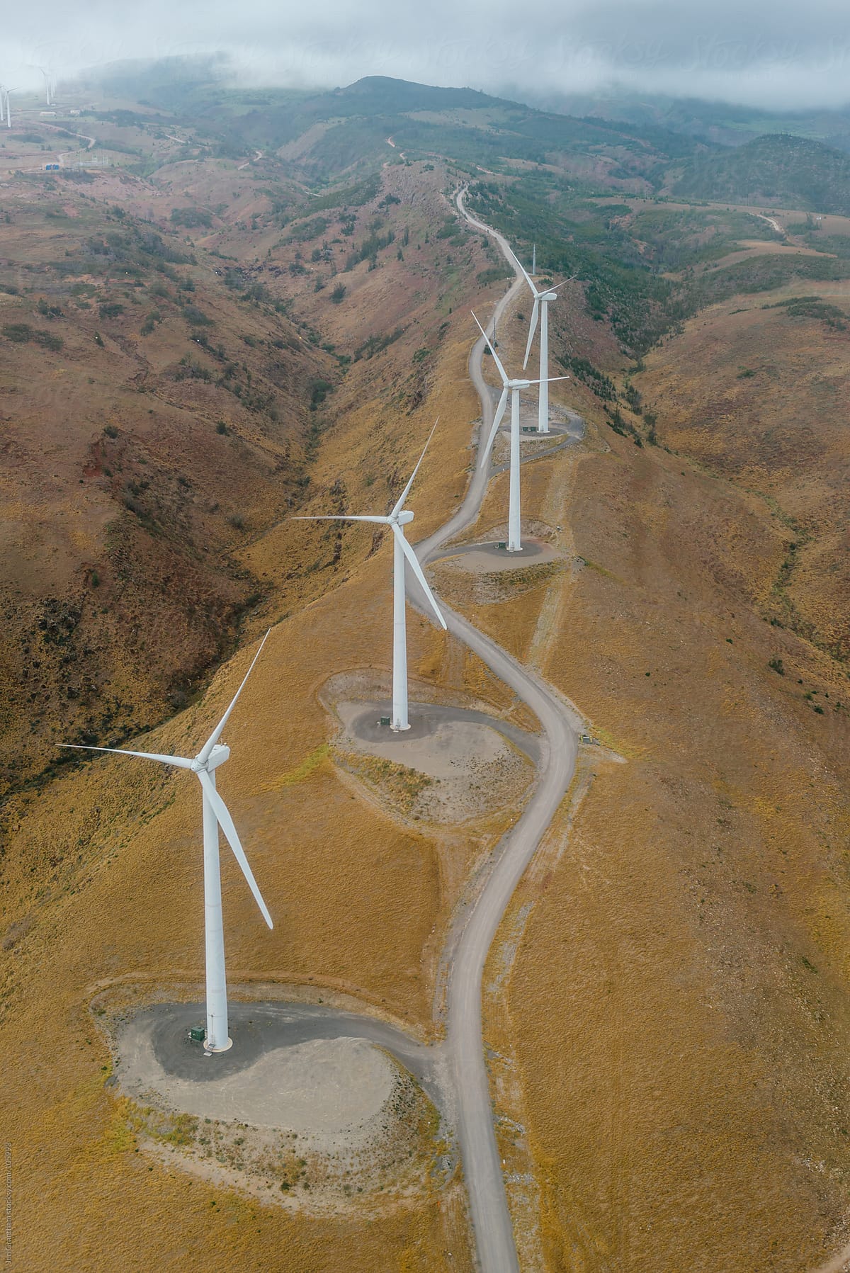 Wind Farm in Maui, Hawaii