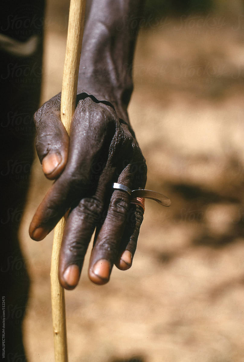 Hand of an Kenyan Tribesman