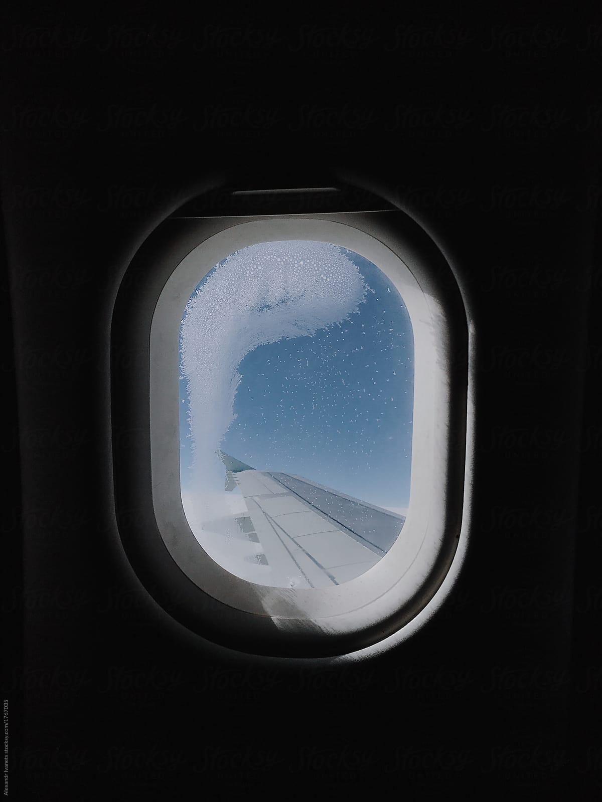 Frozen window in plane