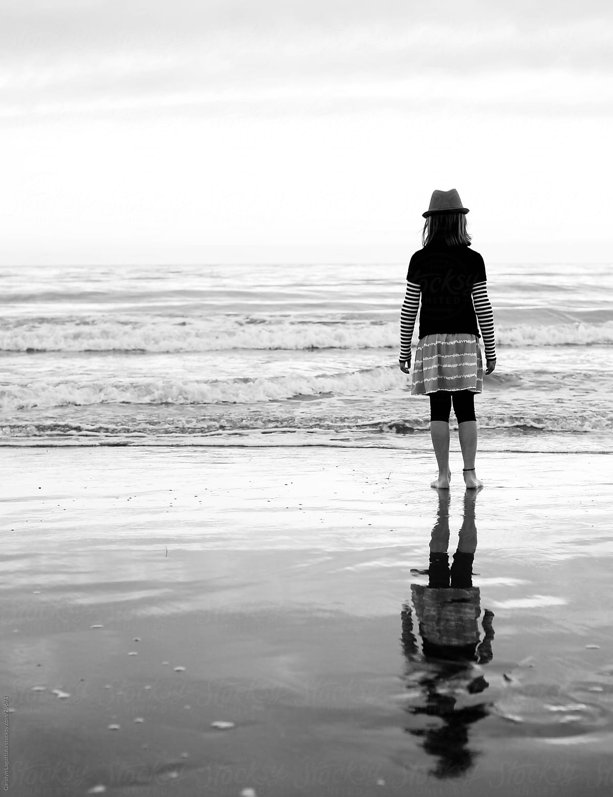 Girl at the seashore
