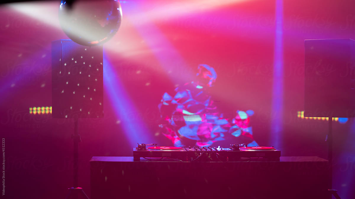DJ Deck at the night club