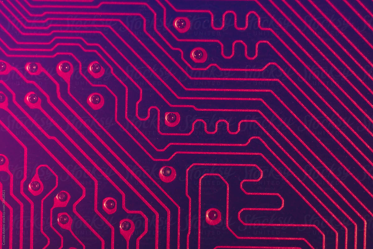 Future neon circuit board