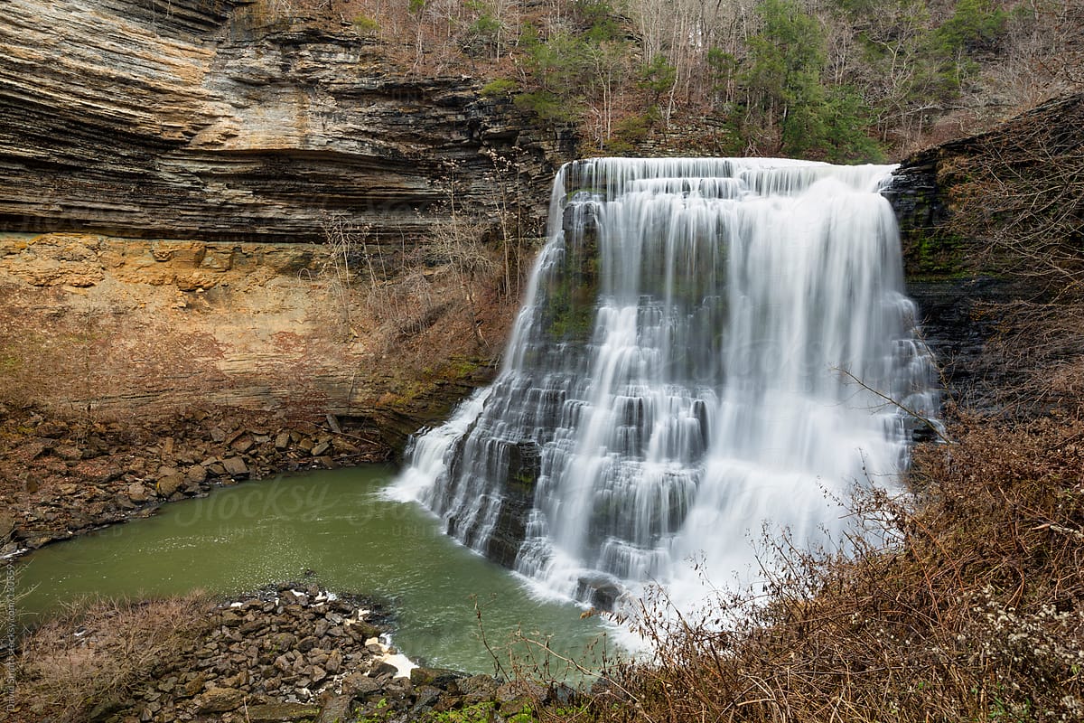 Burgess Falls on the Cumberland Plateau of Tennessee