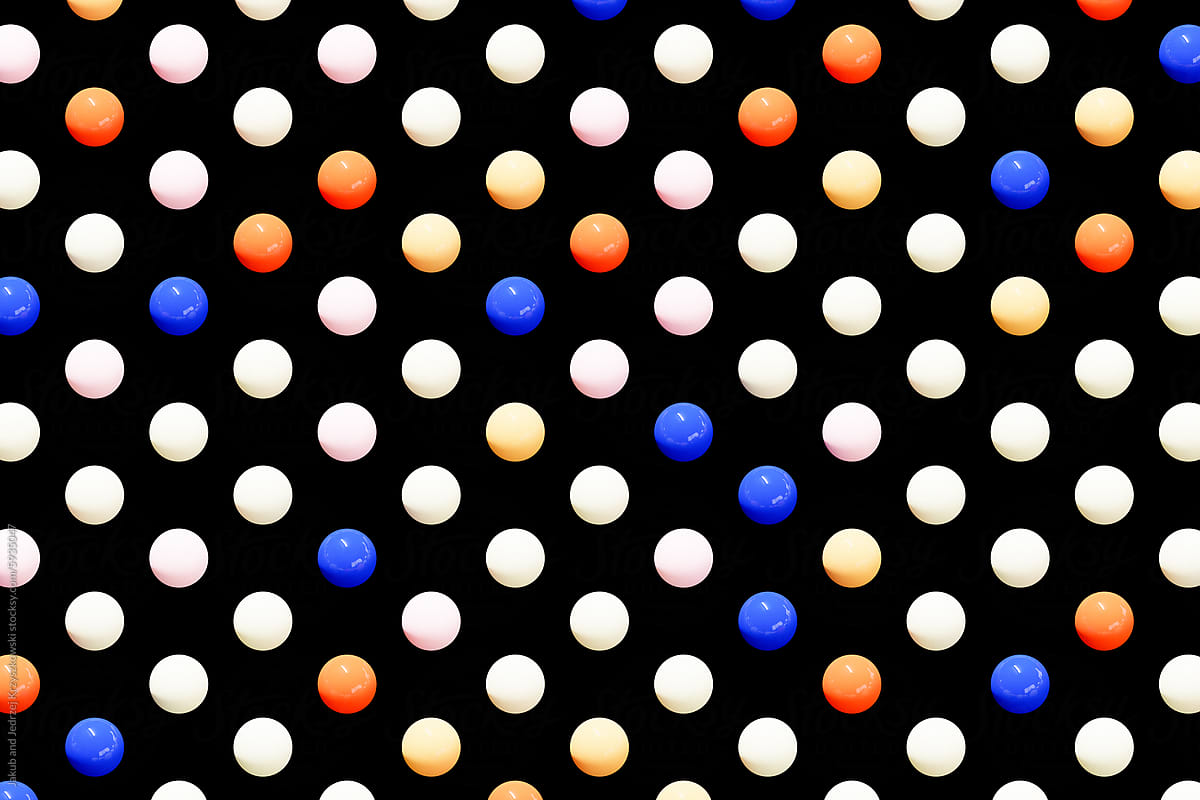 Polka Dot / Colorful Balls Seamless Pattern