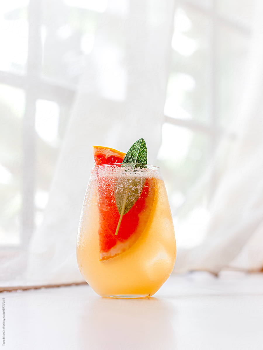 Grapefruit and Sage Cocktail