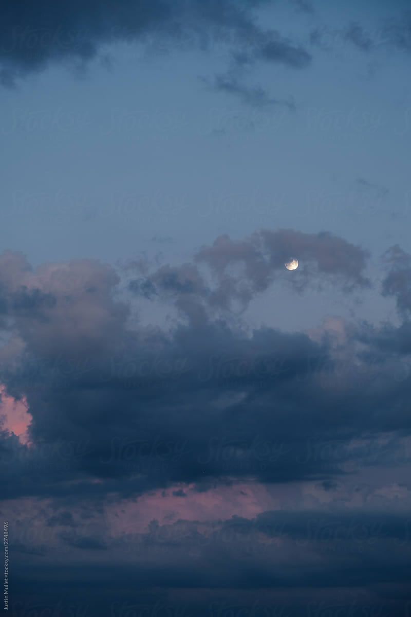 Moon Hidden by Clouds