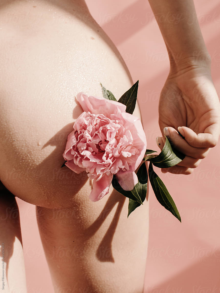 Anonymous Naked Woman With Flower By Stocksy Contributor Serge Filimonov Stocksy