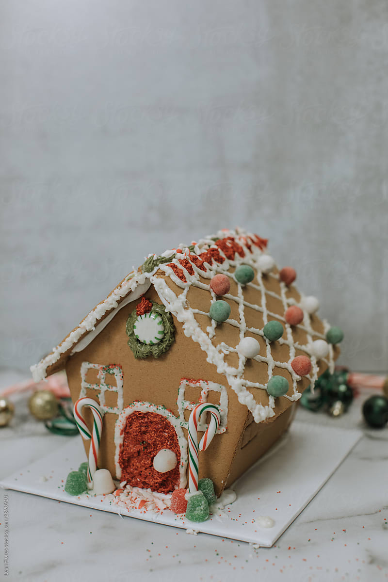 Decorated Gingerbread House