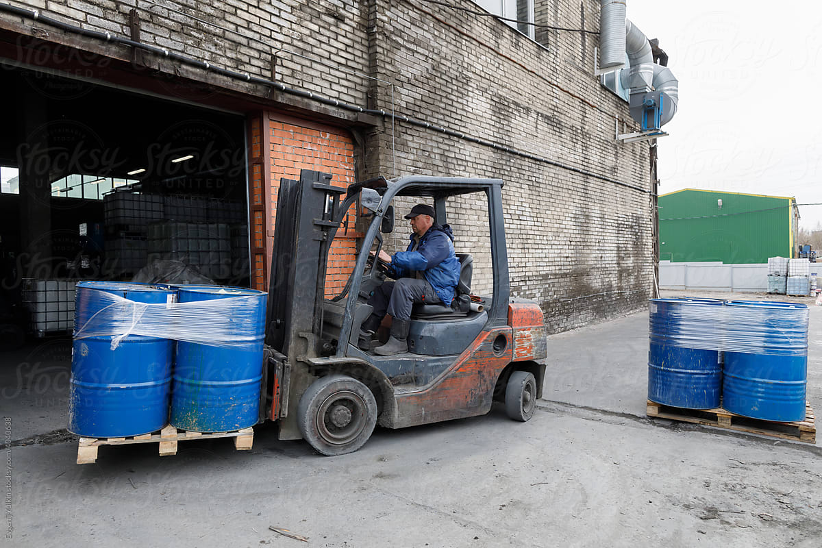 Transportation of barrels to the plant