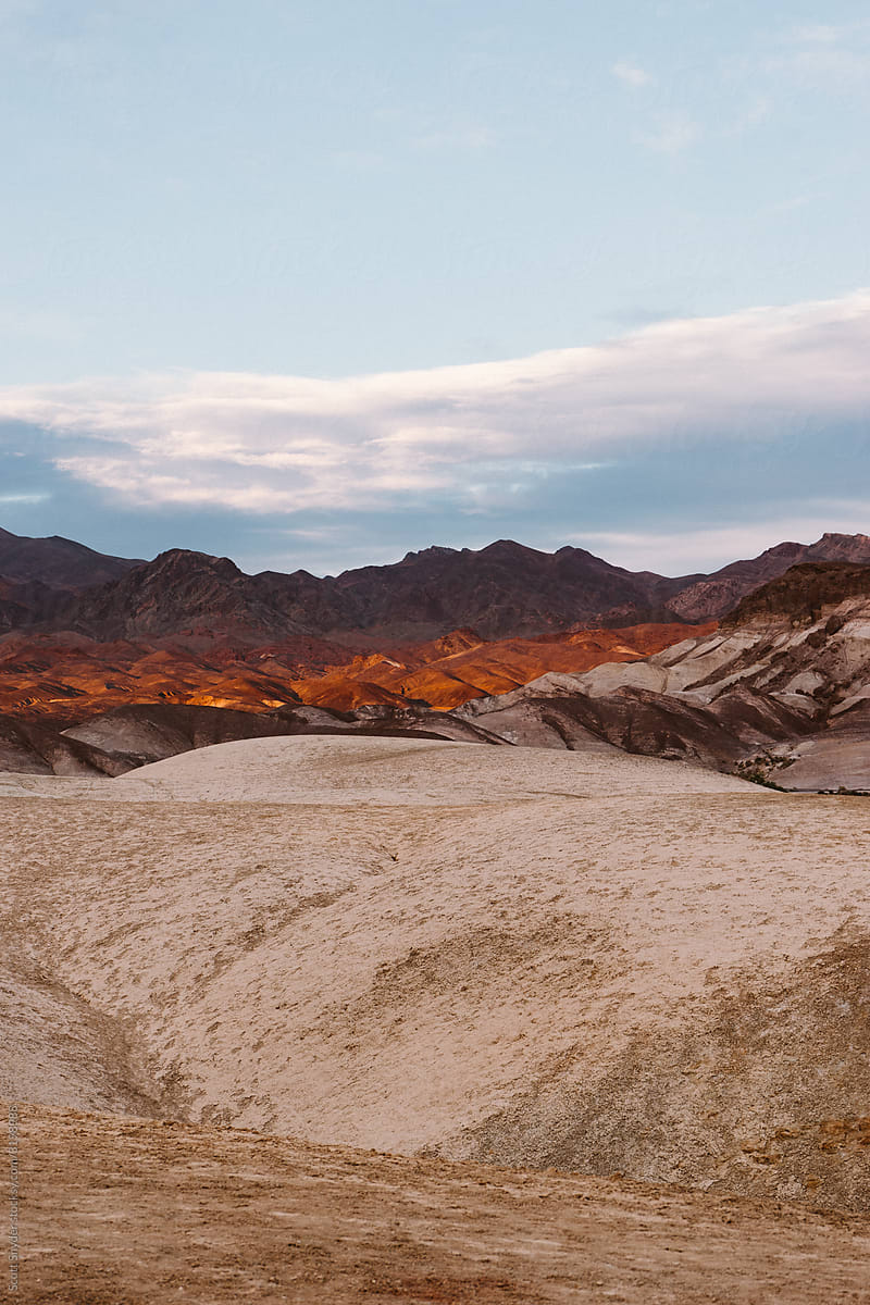 Death Valley Mountains at Sunset
