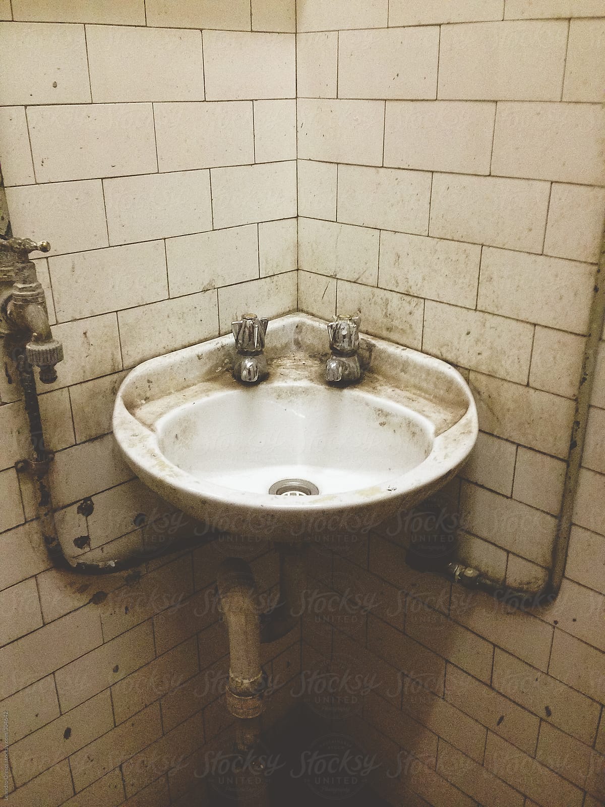 Old dirty restroom