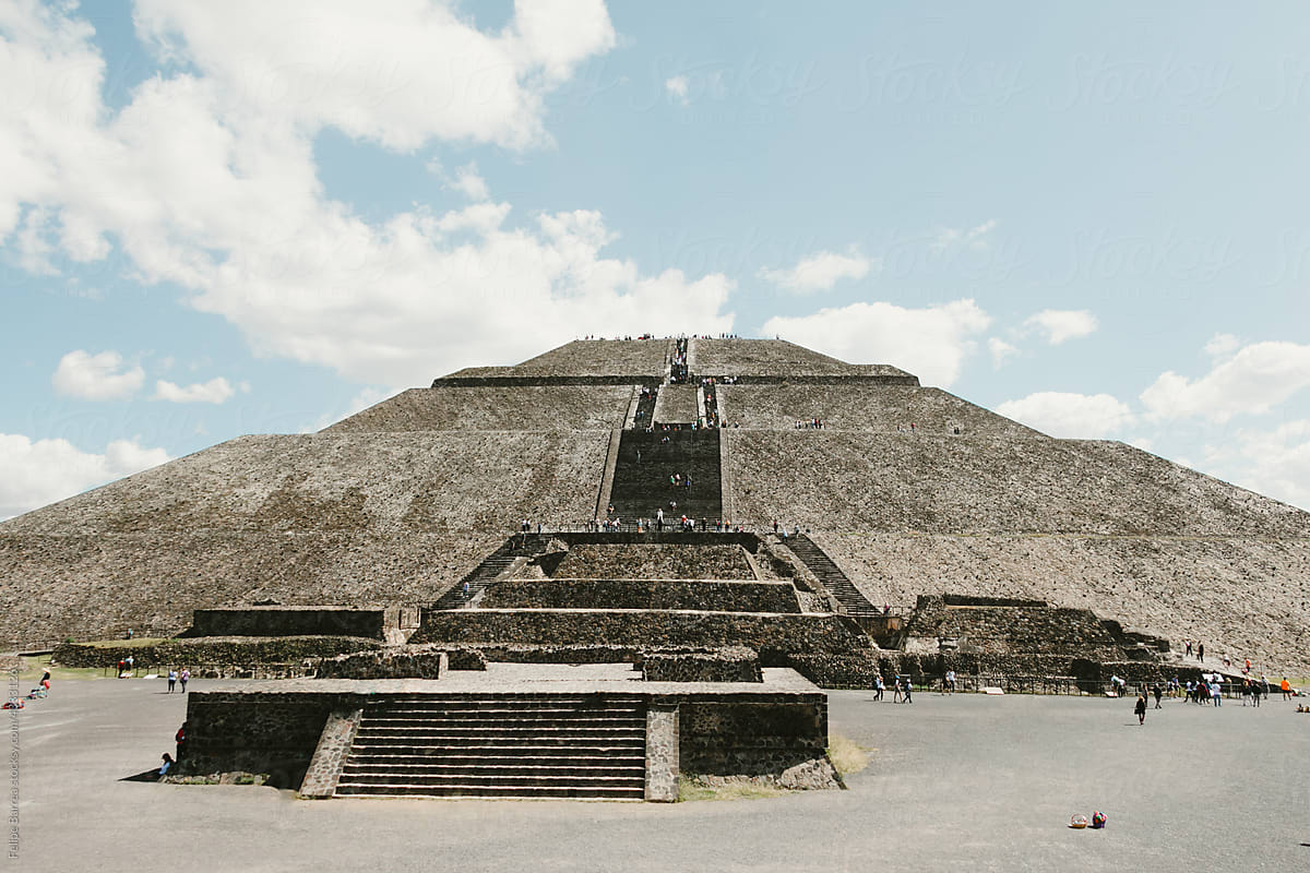 Pyramid At Teotihuacan, Mexico