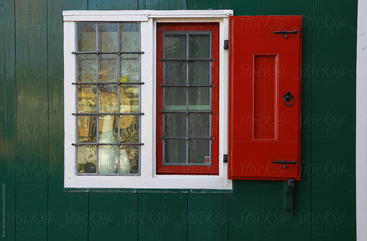 window of historic dutch house