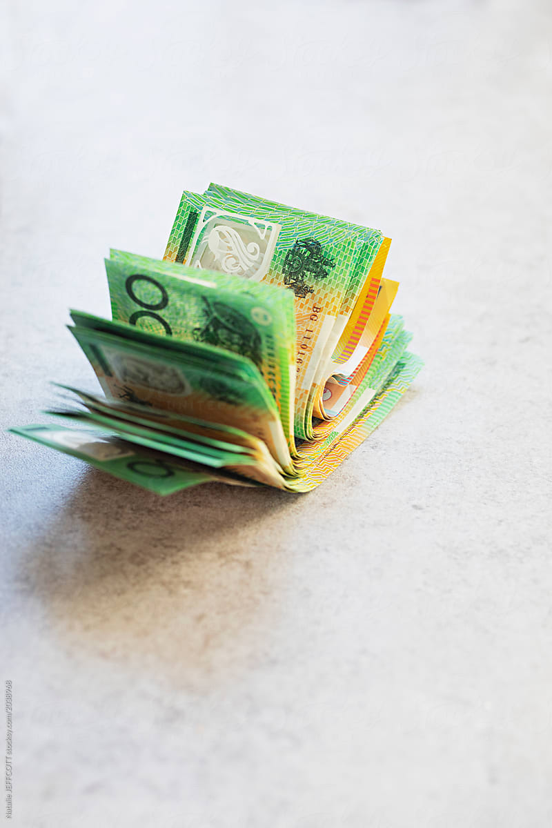 Australian Money In 100 And 50 Dollar by Natalie JEFFCOTT