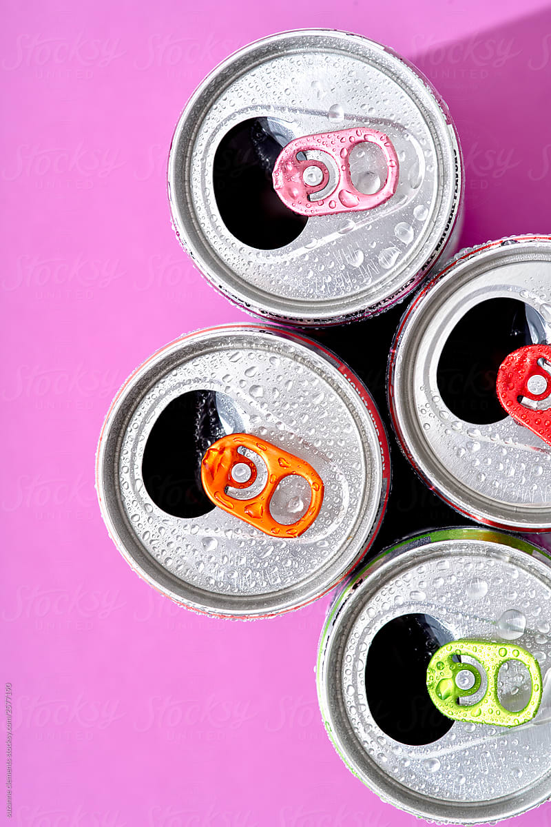 Colorful Can Pull Tabs