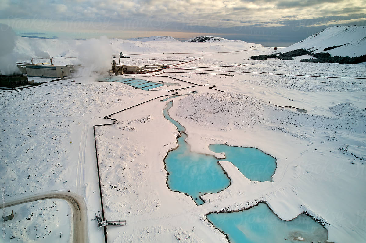 Svartsengi Geothermal Energy Power Plant - geothermal pools, Iceland